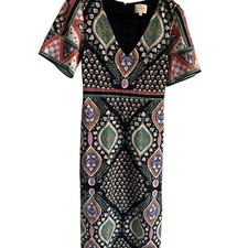 Sézane Talma Fully Lined Linen Dress, Size 36 Small