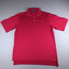Vintage Polo Golf Ralph Lauren Shirt Mens Medium Red Crest Logo Embroidery
