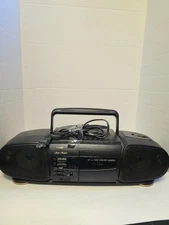Fisher PHDS200 Portable Stereo Radio CD Tape Cassette Player