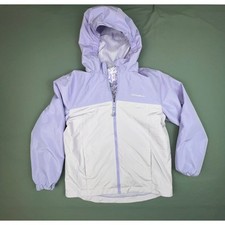 Eddie Bauer  2-in-1 Lavender Jacket w/ Leopard Fleece  Girls L 14/16 