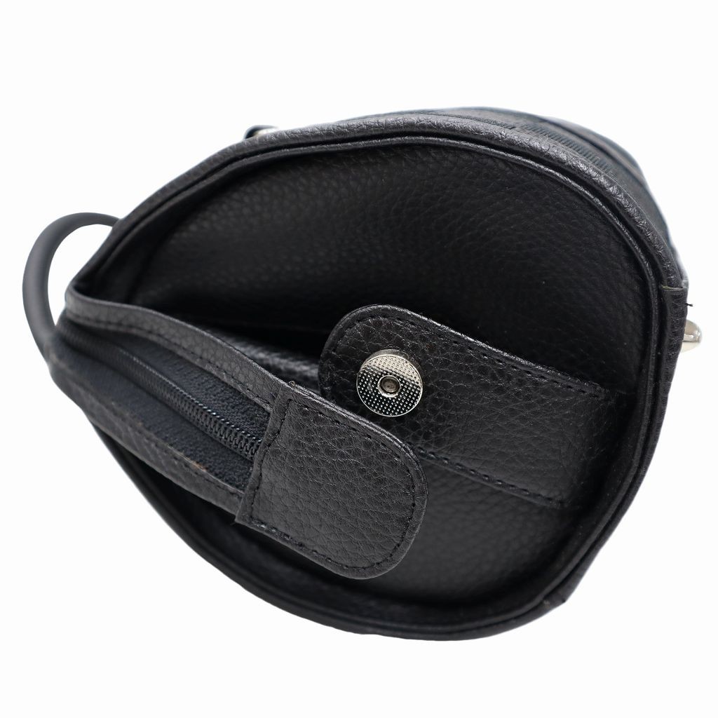 Select Checkered Pattern Leather Cylindrical Hand… - image 7