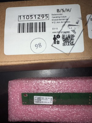 Bosch 11051295 Dishwasher Operating Module-new With Box-OEM | eBay