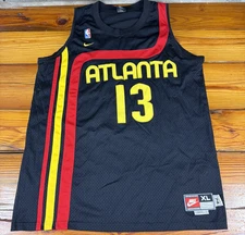 Nike NBA Atlanta Hawks Glenn Robinson #13 Jersey Mens XL 74 +2 Black PRISTINE!!!