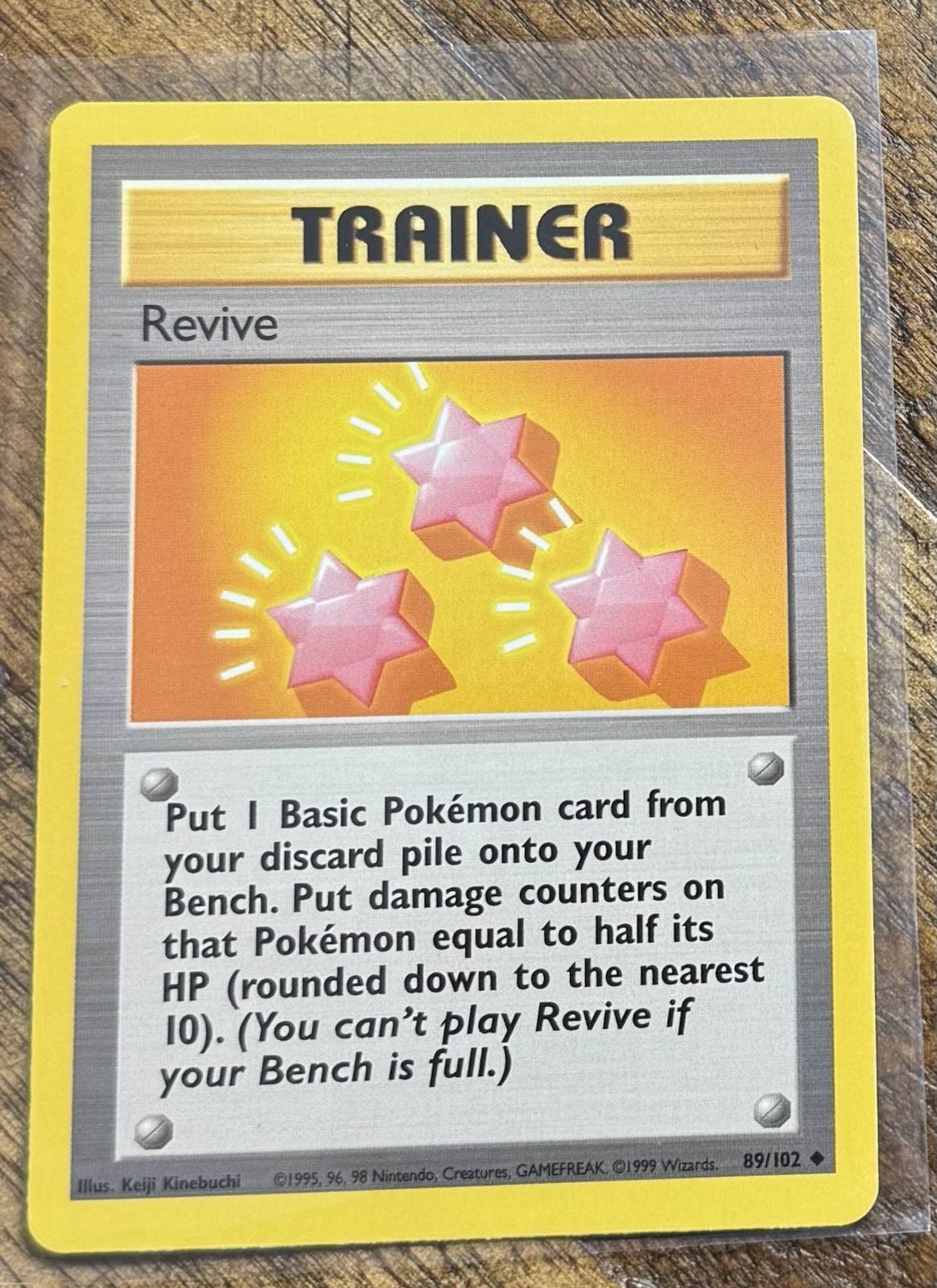 1999 Pokemon TCG - Base Set - Revive Trainer Card - 89/102