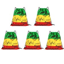 Man and Women 5pcs Drawstring Backpack Waterproof Gym Sports Trave String Bag...