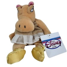 Disney Store Parks Bean Bag Plush 8  Dancing Hippo From Fantasia