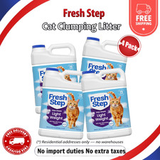 4 Pack Fresh Step Multi Cat Clumping Litter F...
