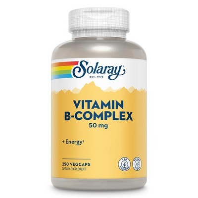 SOLARAY Vitamin B Complex 50mg - Cellular Energy, Metabolism & Nerve Support