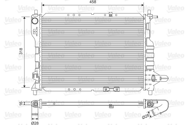 Fits VALEO 701598 RADIATOR  ⭐UK Stock⭐