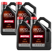 Motul 8100 POWER 5W-40 5L Full Synthetic Ester Motor Oil API SP 111809 4 Pack 46.87 per gallon