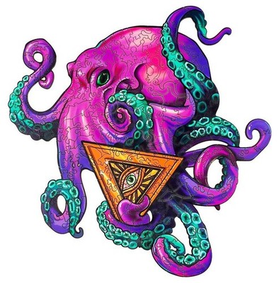 Holzpuzzle Smart Octopus M