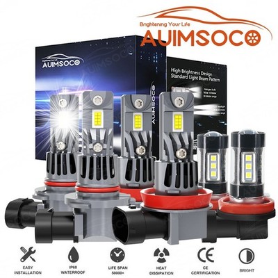For Nissan Quest 2011-2017 6x 10000K LED Headlight High+Low+Fog Light Bulbs Kit