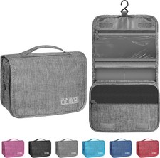 Toiletry Bag Travel Bag with Hanging Hook, Waterproof Shower Bathroom Hanging To