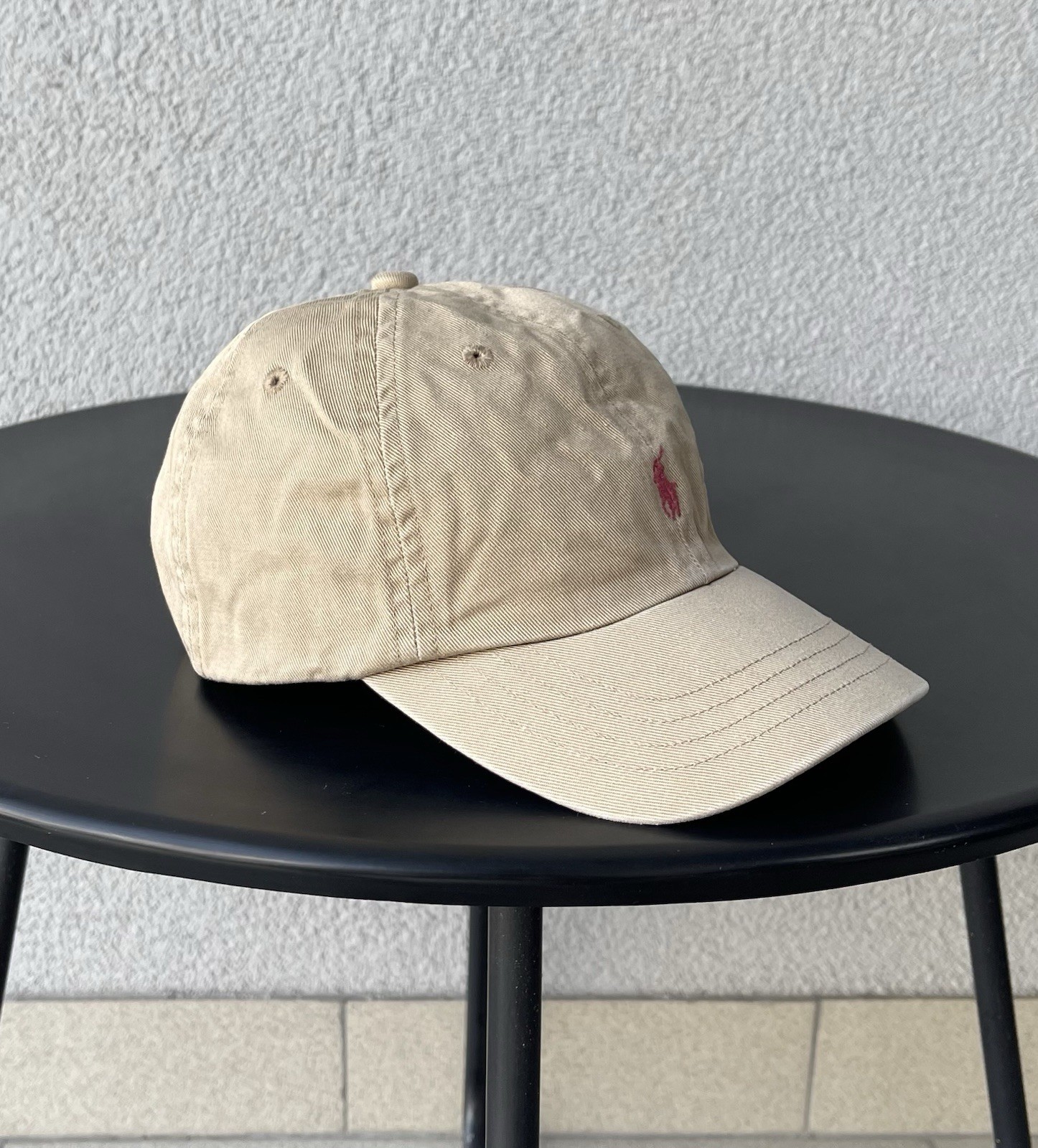 Cappello Berretto Polo Ralph Lauren Strap Back Ragazzi Bambini Giovani Taglia 4 7 Anni Beige Pony