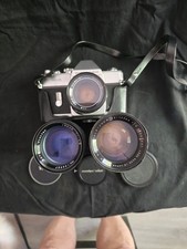 Mamiya/Sekor 1000 DTL 35mm SLR Film Camera Kit 55mm f/1.8  3 Lenses  Case M42