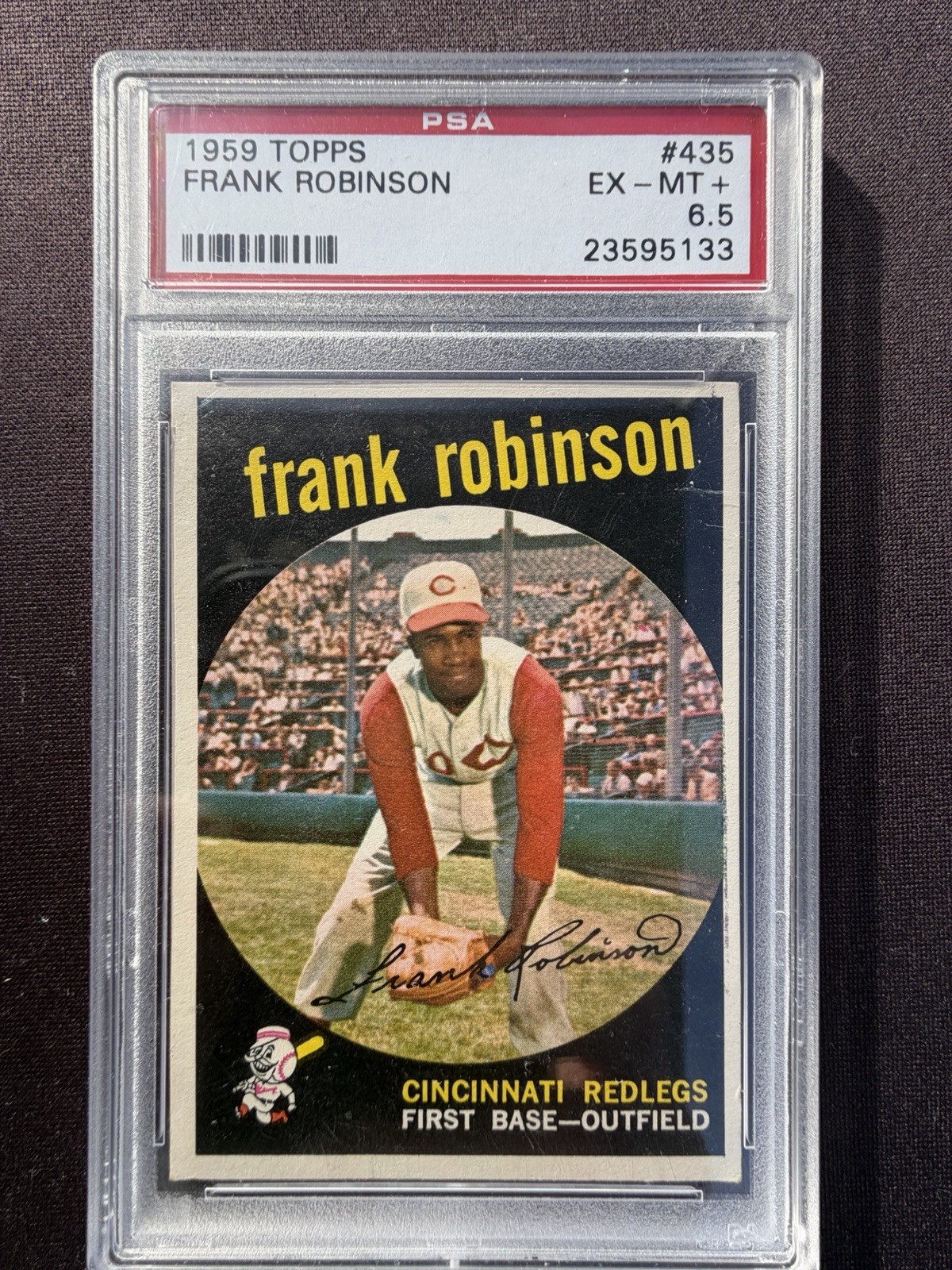 FRANK ROBINSON 1959 TOPPS BASEBALL #435 EX-MT+ PSA 6.5
