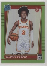 2021 Donruss Optic Rated Lime Green Prizm 14/149 Sharife Cooper Rookie RC 10qe
