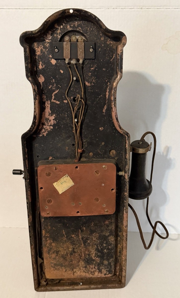 Antique telephone L.M.Ericsson - Fiddleback Wall Telephone - Rare