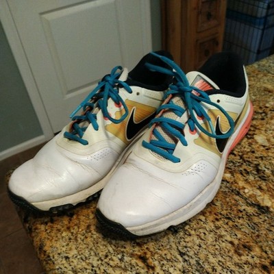 NIKE - LUNAR COMMAND Men s Golf Shoes (Size 9) ~ Orange White 704427-100 H2- 10