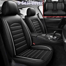 For Ford Car Seat Covers Full Set Leather Front &Rear 5-Seater Cushion Pad Mat