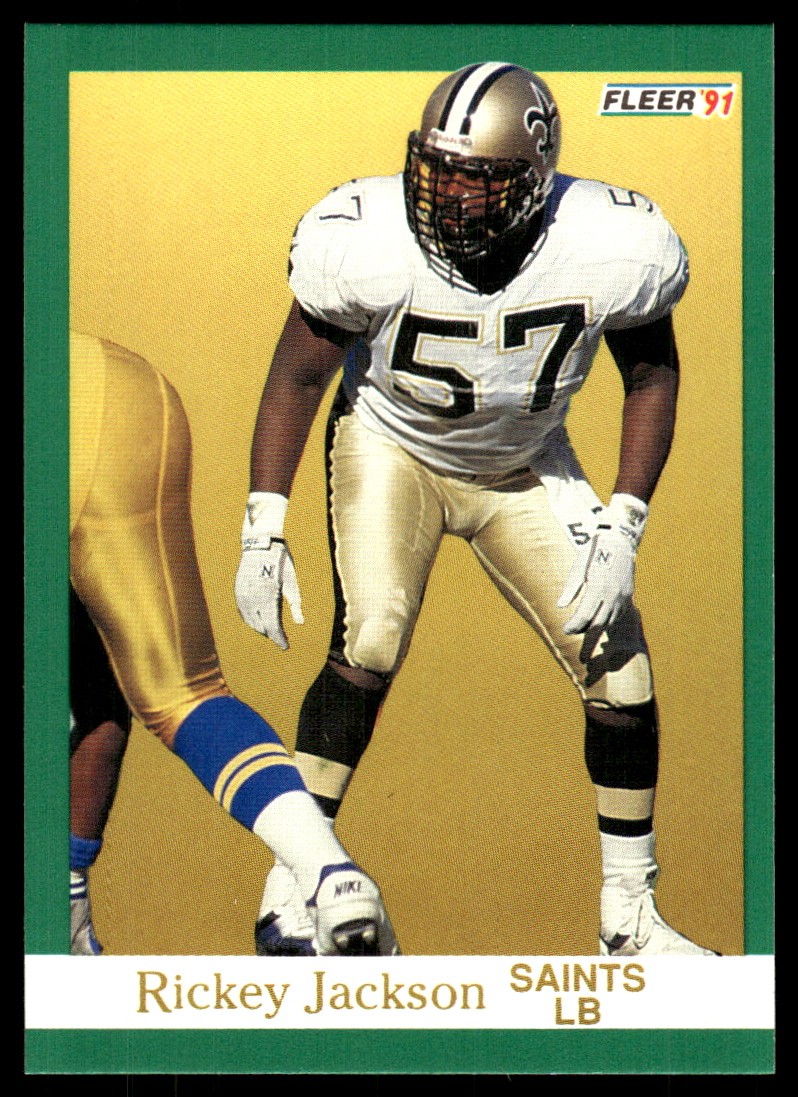 Rickey Jackson 1991 Fleer #296 Saints NFL READ FREE SHIPPING AutographDen