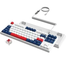 Attack Shark K87 Hot Swappable Gaming Keyboard, RGB, Linear Red Switch, NKRO