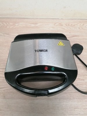 Tower Sandwichtoaster - Schwarz/Chrom (345282)