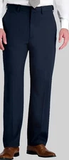 Haggar Men's Navy Blue Classic-Fit Flat Front Dress Pants Size 38/30 New NWT