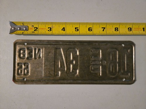 license plate Nebraska C P 1966 - Picture 2 of 2