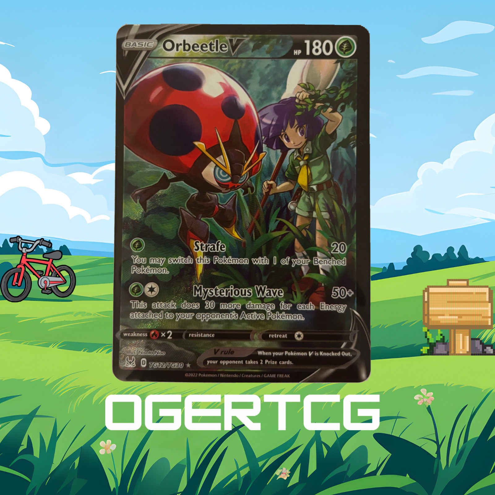 Orbeetle V TG12/TG30 Swsh11: Lost Origin Trainer Gallery Holo