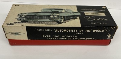Vintage 1960 Bandai Japan Cadillac Sedan Deville Friction Tin Car