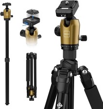 73-Inch Camera Tripod - Lightweight DSLR Tripod with 360 Ball Head Quick NEW