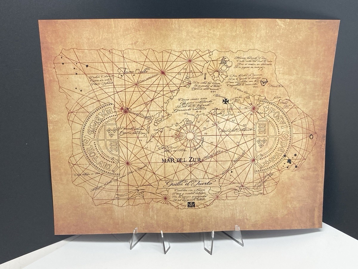 1985 Goonies One Eyed Willie Treasure Map Prop/Replica | eBay