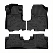 Floor Mats fit for Honda CR-V 2007-2011 3PC Front & Rear All Weather TPE Liner