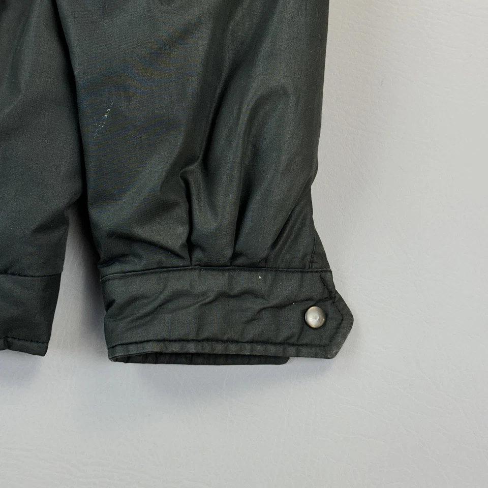 Vintage Members Only Jacket Women's 9/10 Black Puffer Insulated Bomber 80s - Image 3 of 4