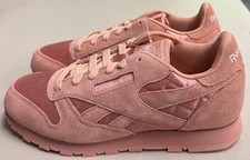 Reebok Women's Classic Leather Satin Sneakers Pink / US Size 5.5 