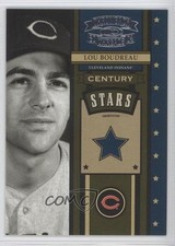 2004 Donruss Throwback Threads Century Stars /1500 Lou Boudreau #CS-27 HOF 02v3