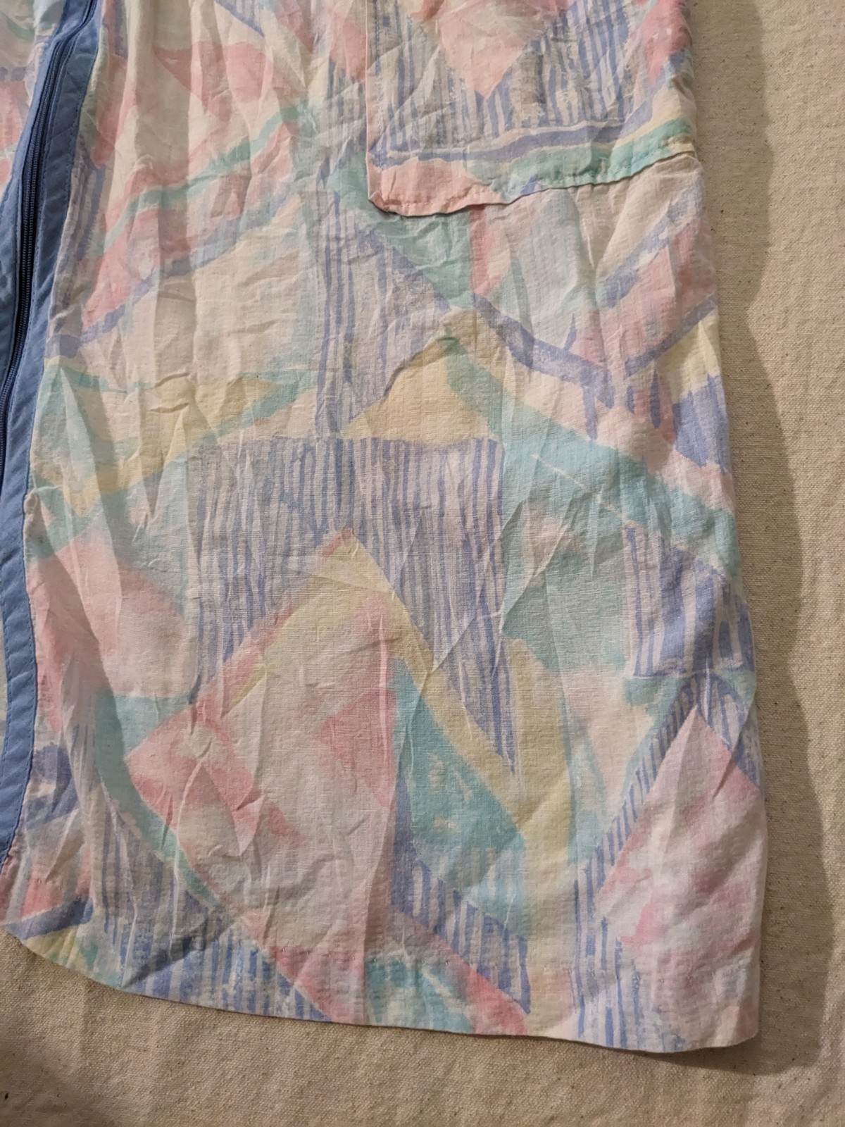 Vintage snap front robe housecoat duster Cottagec… - image 8