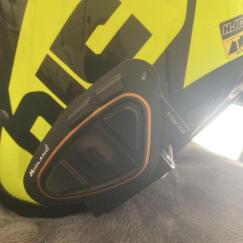 HJC Jet Helmet Fluorescent Yellow/Black with Intercom #PC4YPO - Picture 6 of 12