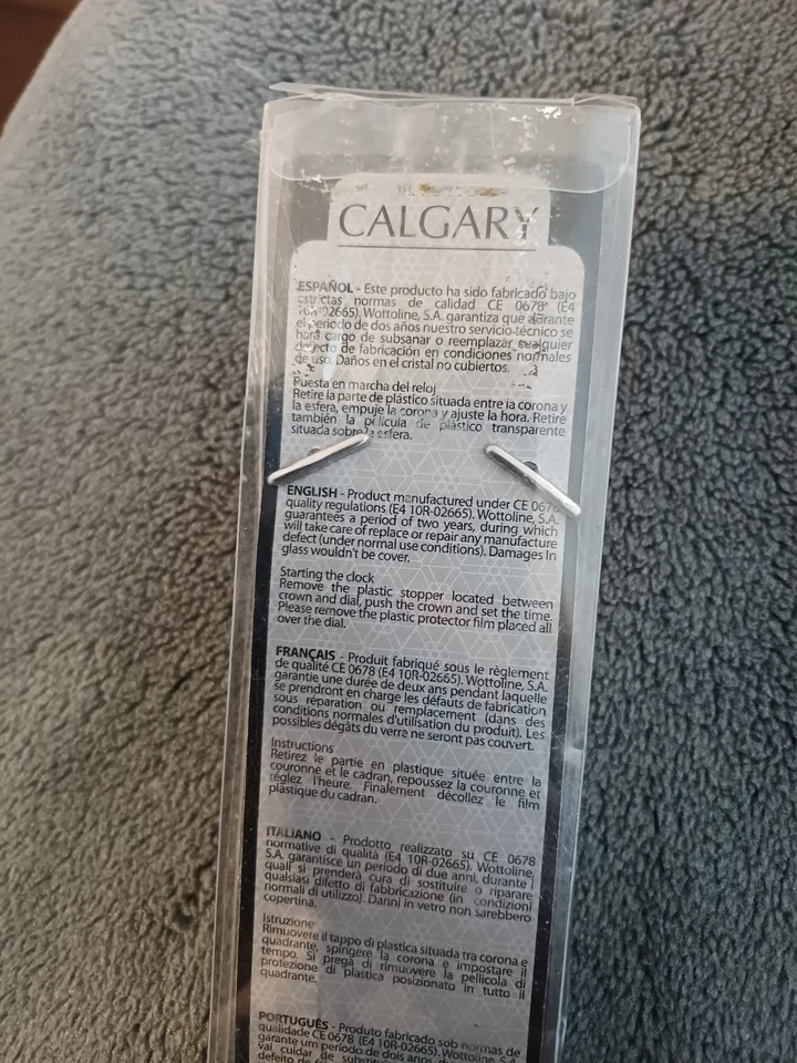 NUEVO Reloj Pulsera Calgary Azul Hombre Puede Requerir Batería  - Imagen 4 de 4