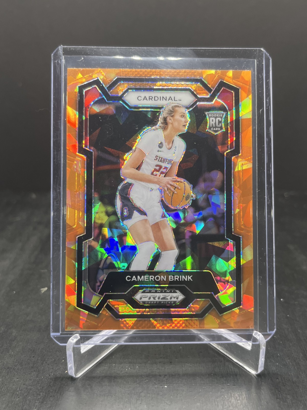 2024 Panini Prizm Draft Basketball Cameron Brink RC Rookie Orange Ice #89