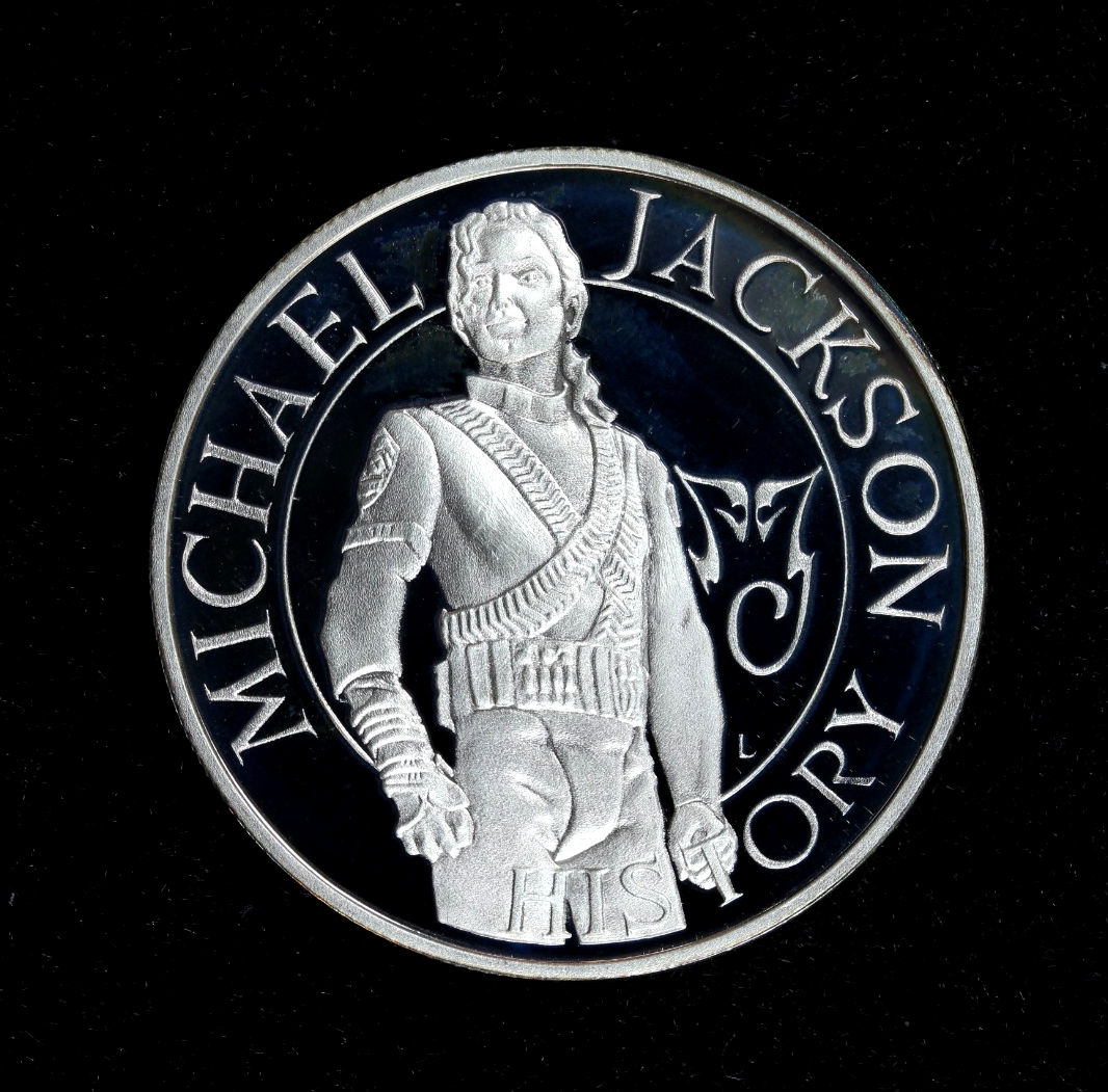 1996 Michael Jackson King of Pop 1oz Silver Round .999 HIStory