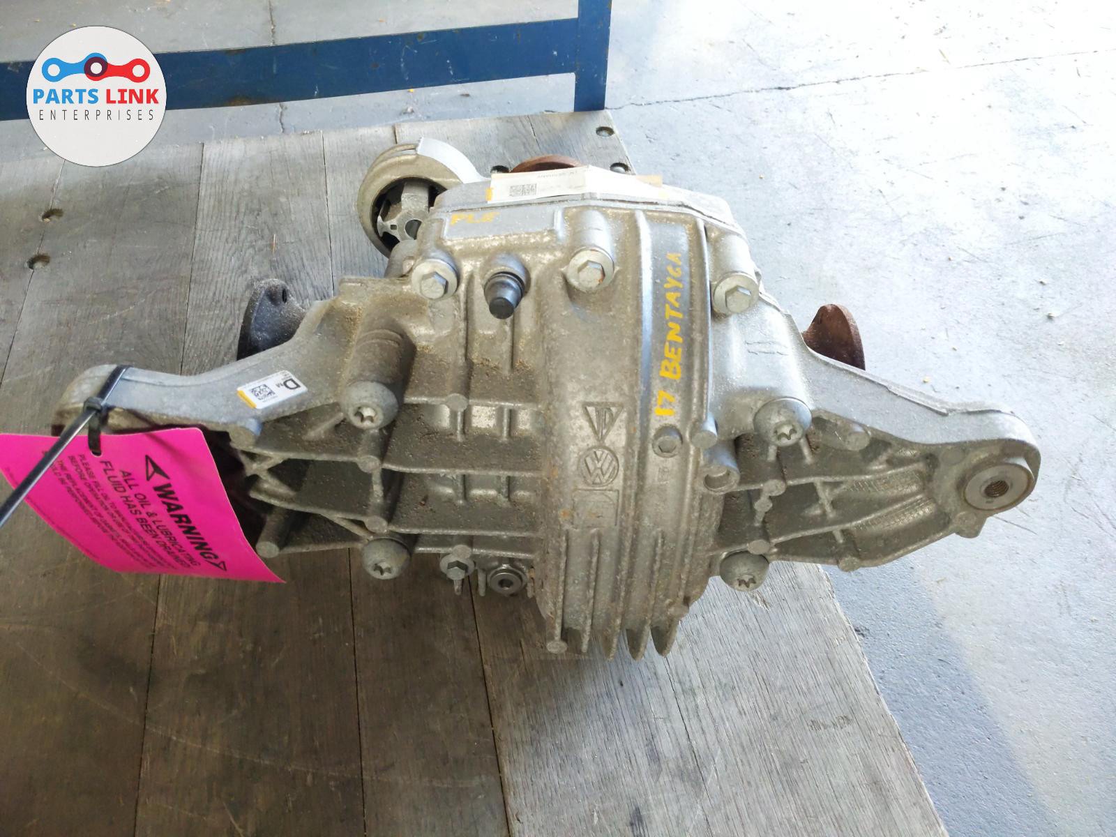 2016-20 BENTLEY BENTAYGA REAR DIFFERENTIAL OPEN CARRIER GEARBOX ASSEMBLY 6.0L