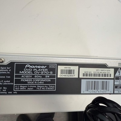 Pioneer DVD Player DV-270-S | eBay