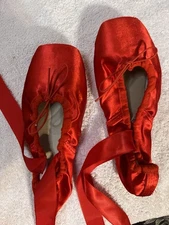 DayDance Nexete Red Satin Ballet Size 36