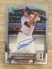 2025 Bowman Chrome Mega Box Josue Briceno Prospect Auto Mojo Refractor #BMA-JB