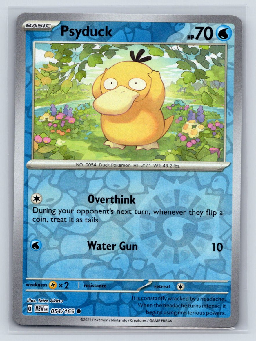 Psyduck - 054/165 Reverse Holo SV: Scarlet & Violet 151 NM Pokemon