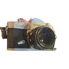Yashica TL-Super SLR Camera Black Silver 1:1.8/50 Lens Vintage 35mm Film