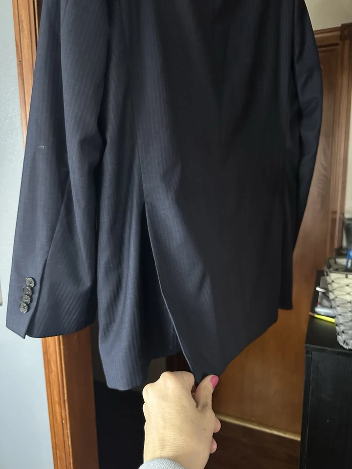 Abrigo Traje Barneys New York Piatelli Por Ing Loro Piana Cuatro Estaciones Lana Para Hombres 42L Foto 4 de 4