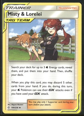 Misty & Lorelei Uncommon SM - Cosmic Eclipse 199/236 NM